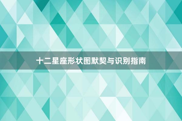 十二星座形状图默契与识别指南